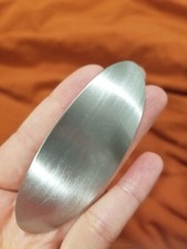 3inch Oval Hair Barrette Vintage Metal Large Hair Clip Silver French Wedding