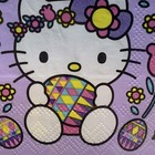 Sanrio Hello Kitty Purple Spring Set of 40 Beverage Napkins New Package — photo 2