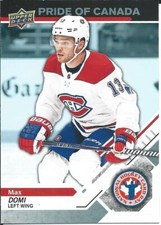2019 NHL UD National Hockey Card Day MAX DOMI #CAN-8 Pride Of Canada
