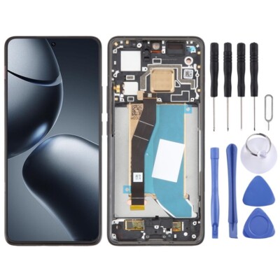 Xiaomi 14T Pro LCD Display Touchscreen Digitizer Komplett mit Rahmen Schwarz