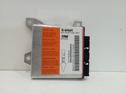 Smart Fortwo Coupe Passion E4 3 Dohc 2007-2023 AIRBAG CONTROL MODULE UNIT - Picture 2 of 3