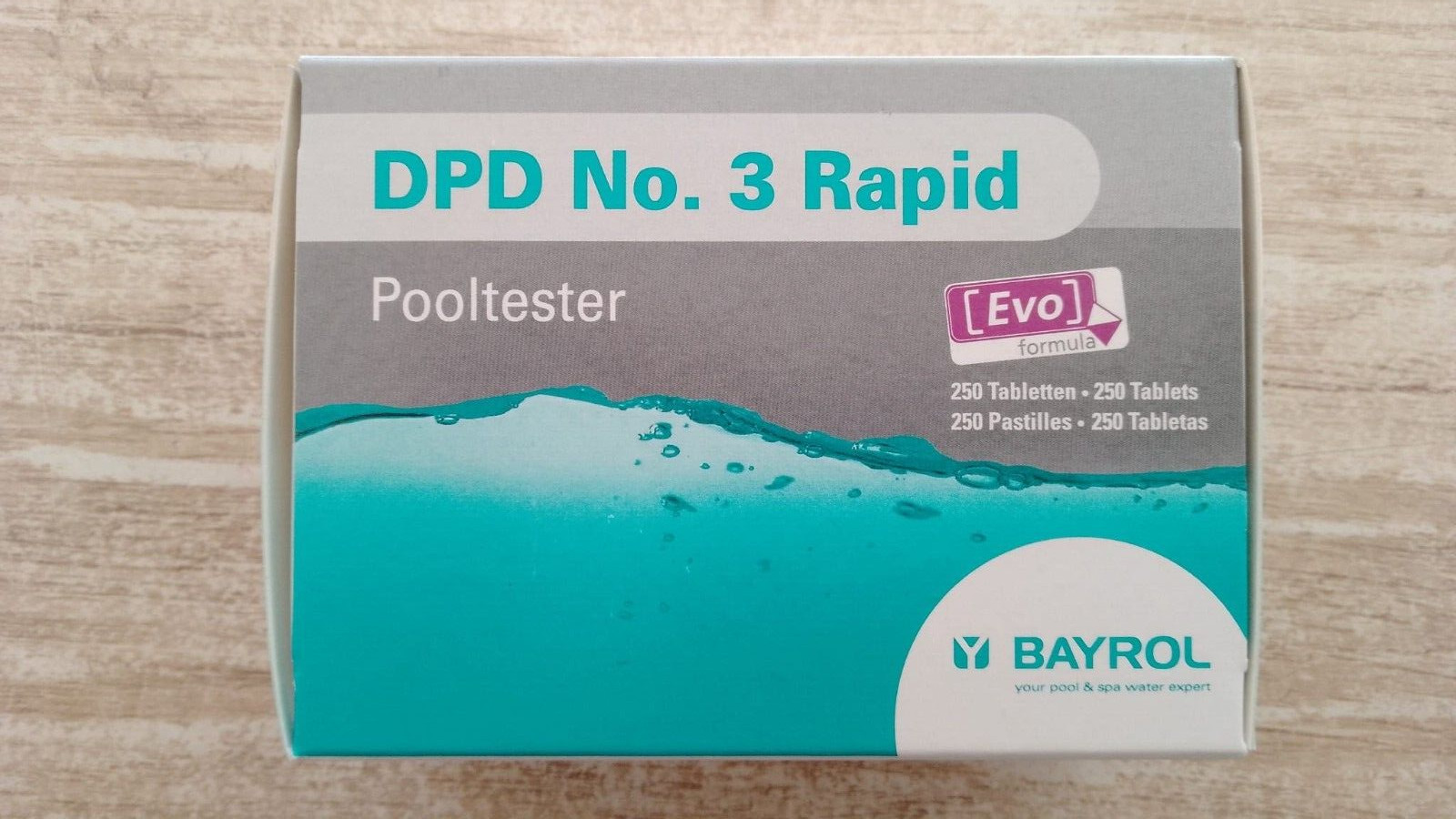 DPD3 - POOLTESTER RAPIDAS 250 PASTILLAS - BAYROL - No apto para FOTOMETRO