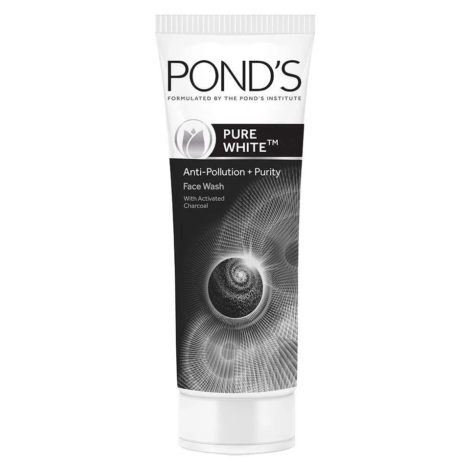 Lavado facial anticontaminación Pond'S Pure Detox con carbón activado profundo 100 gm Foto 2 de 3