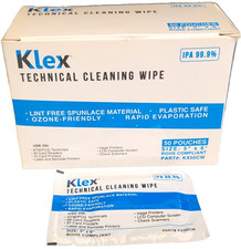 49 KLEX Lint-Free CLEANING 5" x 6" WIPES For Credit Card POS ATM Reader 99+% IPA