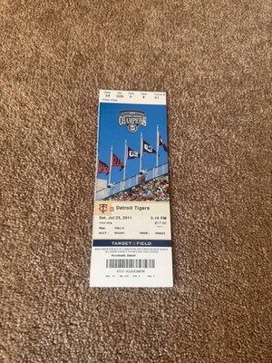 2011 Minnesota Twins vs Detroit Tigers Ticket Stub 7/21/11 Target Field