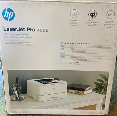 HP LaserJet Pro 4001n B&W Laser Printer 40ppm 1200x1200 USB/Ethernet