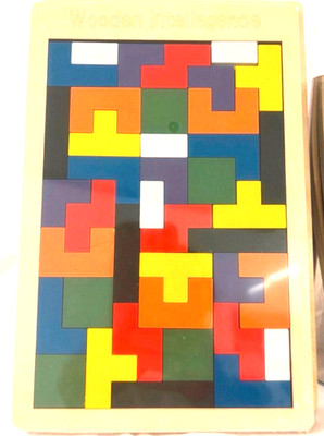 Wooden Intelligence Puzzle   Knobelspiel aus Holz   Lernspielzeug bunt und robus