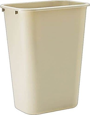 Rubbermaid Commercial Products Deskside Wastebasket/Trash Can - Beige