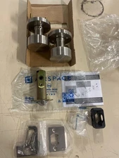 Emtek S20002RNKSS, ROUND KNOB, ROSE (SCRATCHES; SEE PIC FOR PIECES INCLUDED)