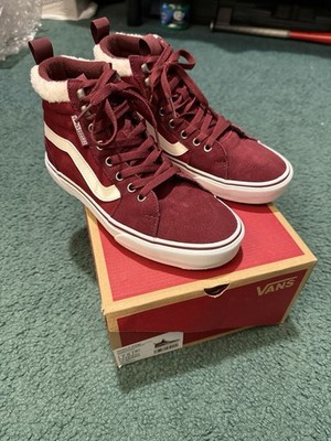 Vans Fillmore Hi Vansgu Suede Port Royal/White Women s 7.5 Eur 38 New In Box