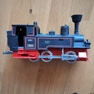 NewRay KBC Dampflok 2992+gedeckter Güterwagen +Güterwagen für Autos+Zubehör