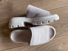 VITAFORM Maxima Pantolette Damen Velourleder weiß 40 wenig getragen weiss