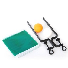 Table Tennis Clamp Stand Holder Set Pong Replacement Mesh +2 BALLS