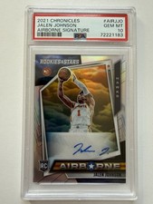 2021 Chronicles Airborne Signatures Jalen Johnson Silver /49 Rookie Auto PSA 10