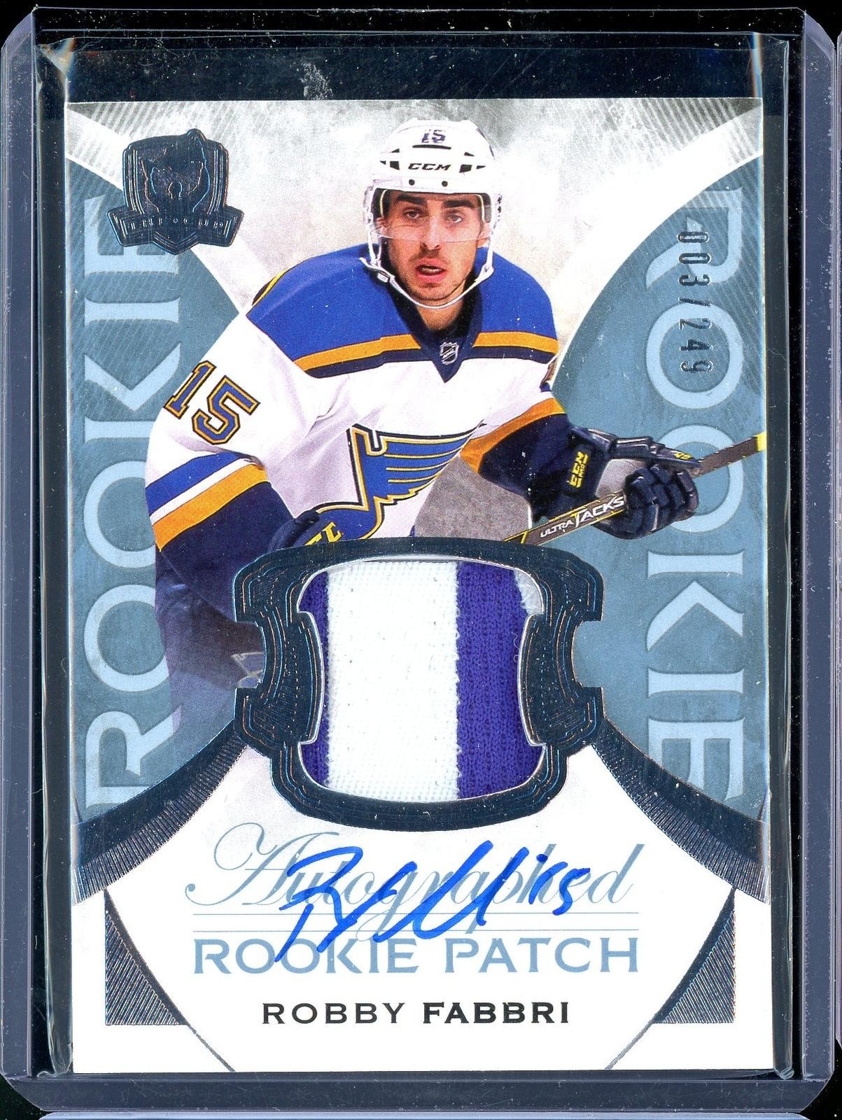 2015-16 Upper Deck The Cup Rookie Patch Auto #130 Robby Fabbri #/249