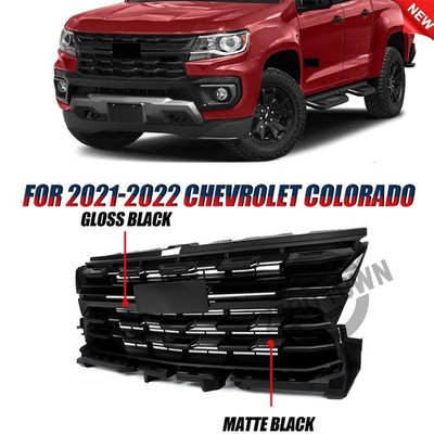 84922758 Front Upper Grille Gloss Black For Chevrolet Chevy Colorado 2021-2022