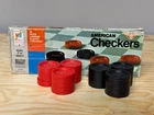 Vintage MB Milton Bradley American Checkers 4143 Complete USED Made in USA