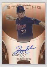 2013 Bowman Sterling Prospect Orange Refractor 28/75 Ryan Eades Auto 0ei4