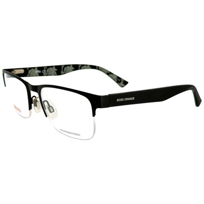 Hugo Boss Orange BO0255 Mens Plastic Eyeglass Frame Q98 Matte Brown 53-19