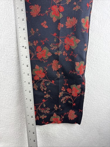 Loft Marisa Floral Navy Blue Dress Pants Women's Size 8 - Picture 5 of 10