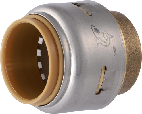 Max 3/4 Inch Push Cap, Push to Connect Brass Plumbing Fitting, PEX Pipe, Copper,