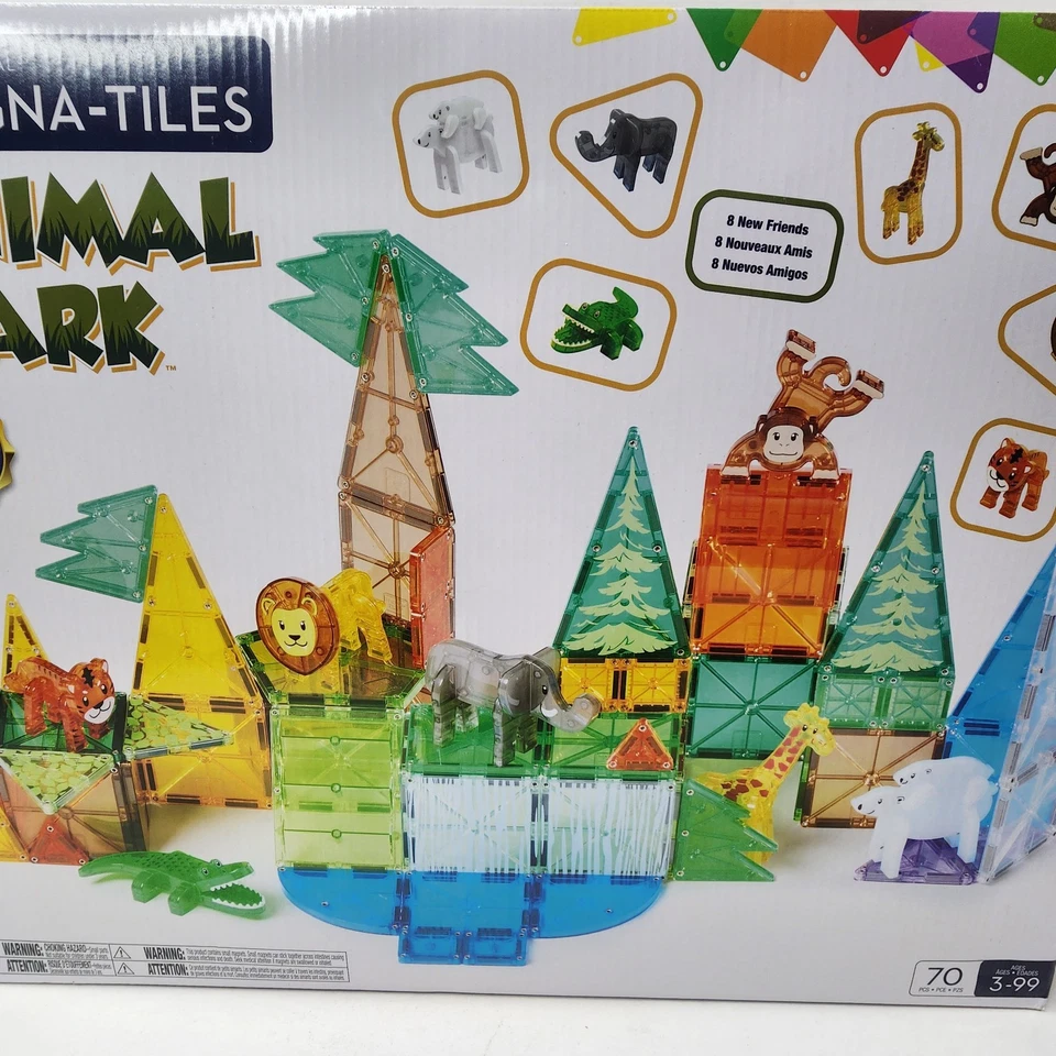 The Original Magni-Tiles Animal Park 70 Pieces Educational Learning New - Image 3 of 4