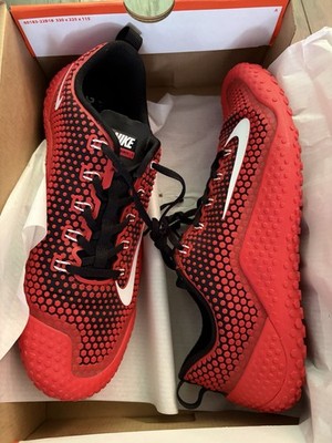 Size 10.5 Men Nike Free Trainer 1.0 Challenge Red Excellent Cond No Res