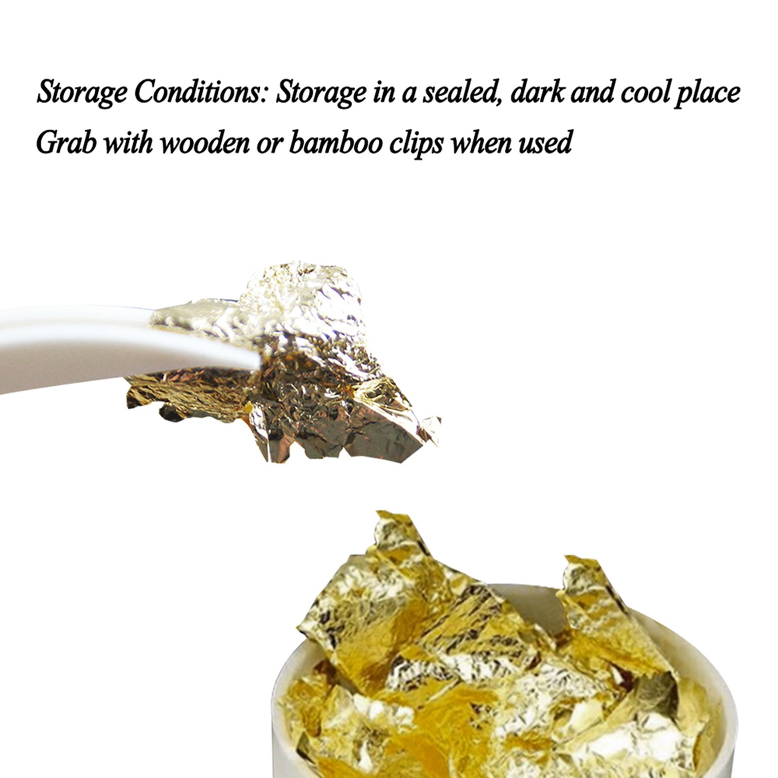 Gold Flakes Not Edible Food Decorating Foil Paper Cuisine Mousse Cake Baking Pas