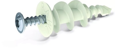 Nylon-Dübel für Gipskartonplatten 16x36mm mit Schraube 3,9x32mm DRIVA 40 Stück