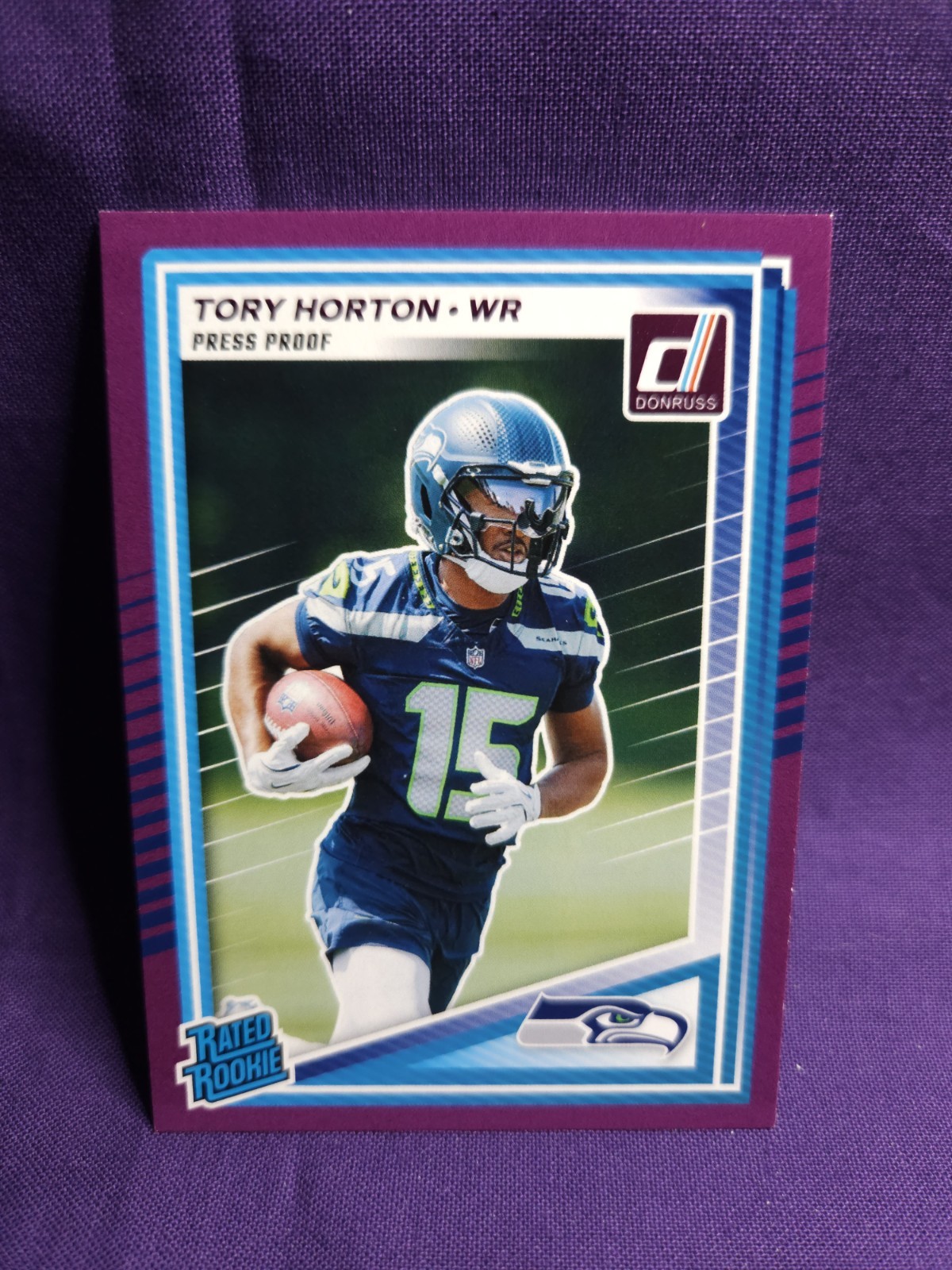 2025 Panini Donruss - Rated Rookie Tory Horton #388 Purple Press Proof (RC)