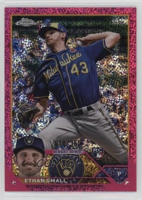 2023 Topps Chrome Magenta Speckle Refractor /350 Ethan Small #46 Rookie RC 0e5i