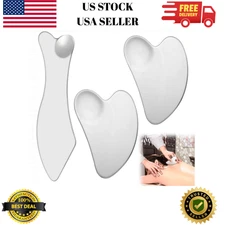 3 Stainless Steel Gua Sha Tools, Muscle Scraper and Gua Sha Facial Tools, Scrapi