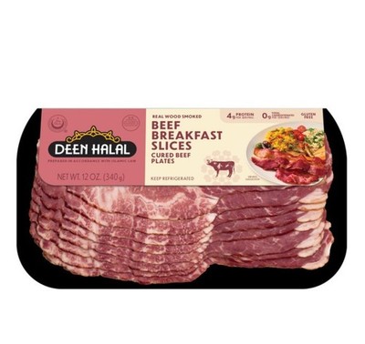 Deen Halal - Beef Bacon Breakfast Slices - 12 oz 3 Pack