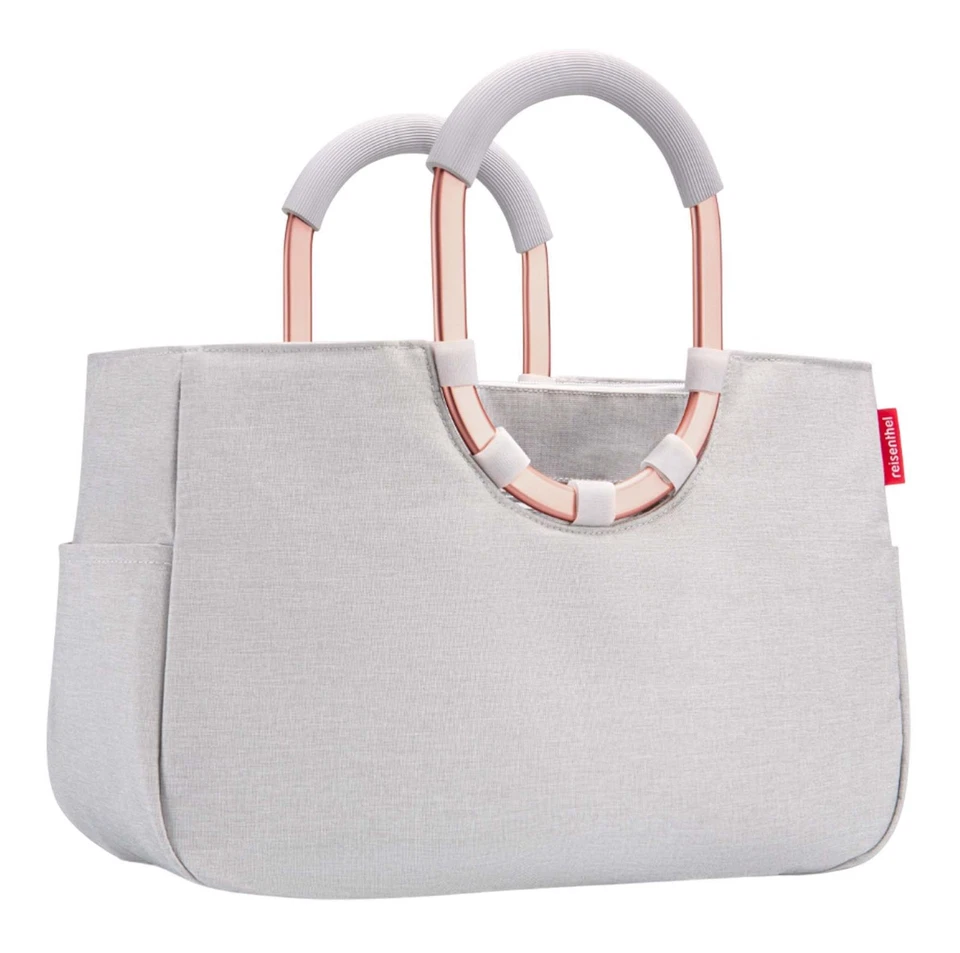 reisenthel Loopshopper M Shopper Schultertasche Twist Sky Rose hellgrau Neu - Bild 3 von 4