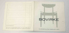 Bovirke Danish Modern Finn Juhl Furniture 4-Panel Fold-Out Trade Leaflet