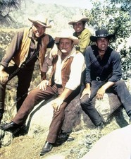 8b20-17061 Lorne Greene Dan Blocker Michael Landon Pernell Roberts TV Bonanza 8b
