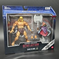 MOTU Masters of the Universe Revelation Savage He-Man w Orko New In Box Sealed