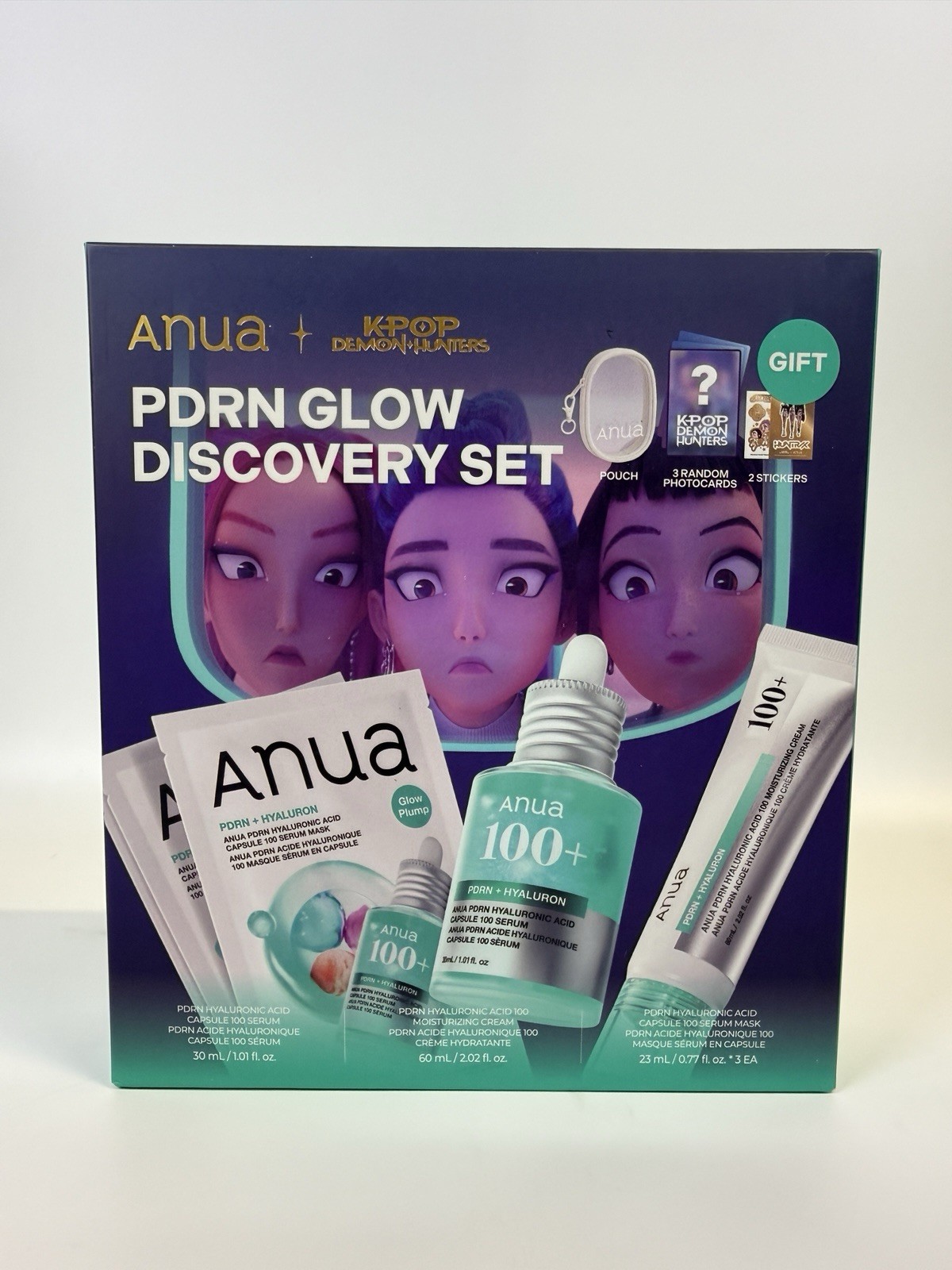 Anua PDRN Glow Discovery Set Kpop Demon Hunters Korean Skincare