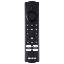 Toshiba Remote CT-RC1US-21 Rev E with Prime/Netflix/Disney/Hulu Keys - Black