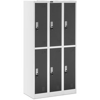 Metallschrank SchließFachschrank Metallspind Spindschrank AbschließBar 6 FäCher