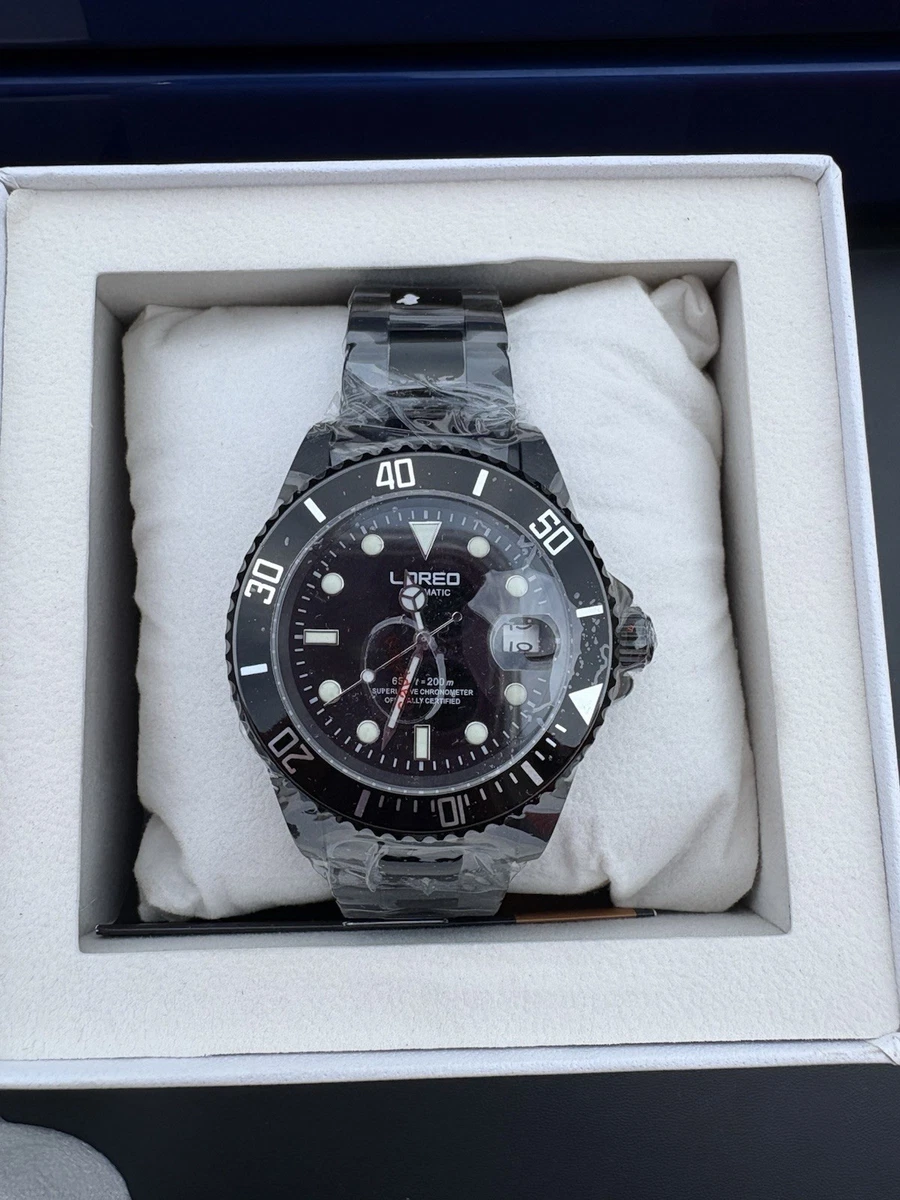 Loreo Mens Diver Automatic Date L9201G Black Dial - USA Seller Loreo Wristwatches for sale | eBay main image 2