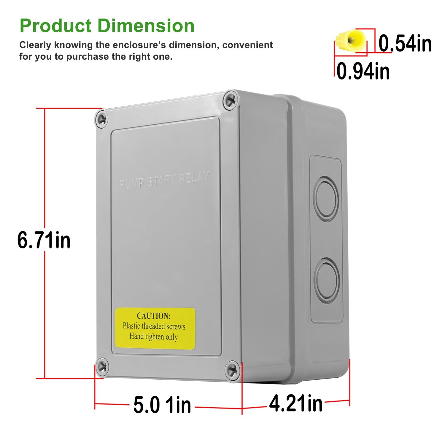 1522 Pump Start Relay with Enclosure 3 HP / 110V / 220V 24V Coil for Irrigation