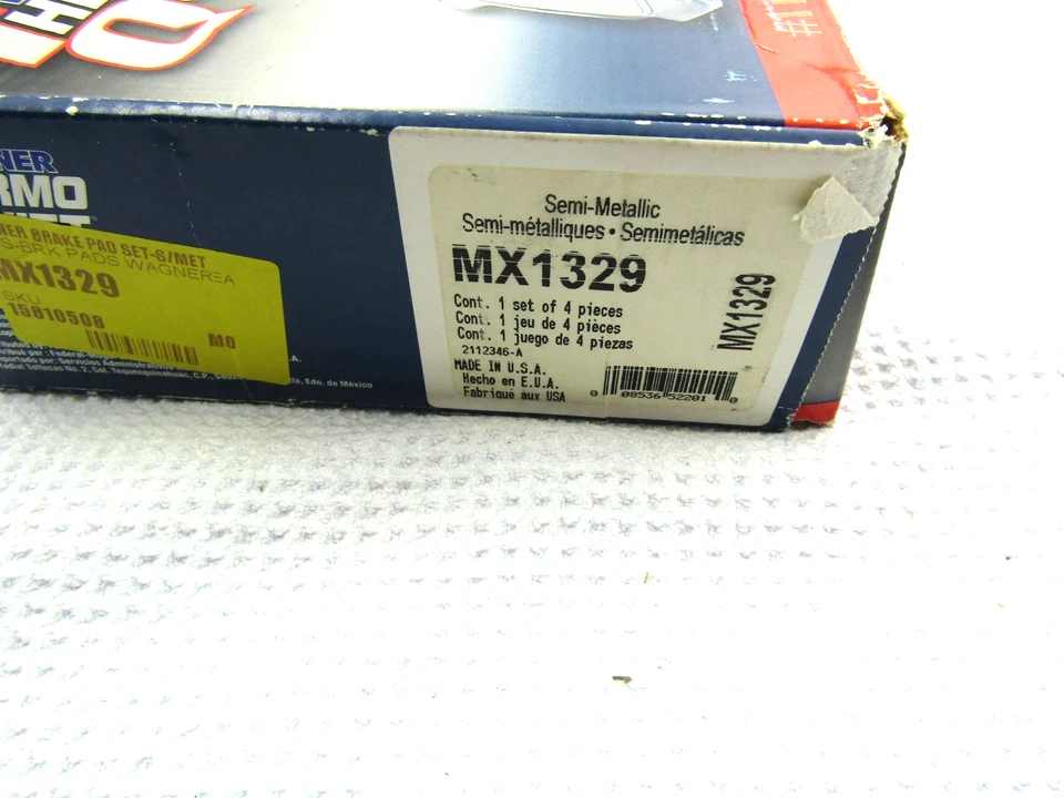Комплект дисковых тормозных колодок Wagner Brake MX1329 для 08–23 Ford E-150 E-250 E-350 SD - Изображение 3 из 3