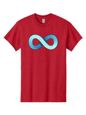 Infinity-Symbol-7 Mens Graphic Tee, 100% Cotton, Casual Summer Wear