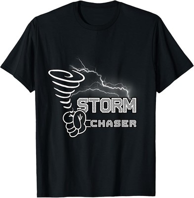 Storm Chaser Cool Electric Lightning Tornado Weather T-Shirt
