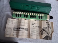 Hohner Melodica Soprano, gr&uuml;n, 25 Tasten, Tasche, Anleitung + 2 Mundst&uuml;cke