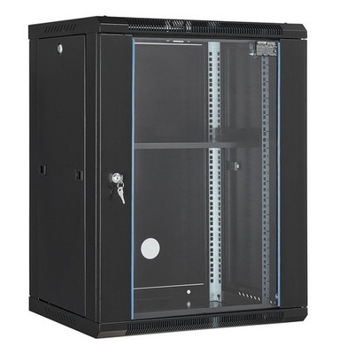 15U Wall Mount Network Cabinet, 500 lbs Max. Ground Load Capacity, Server Rack C