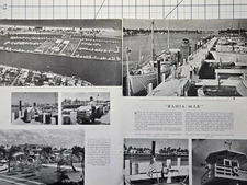 Bahia-Mar Inland Waterway Yacht Basin Fort Lauderdale FL Vintage Print Ad 1950