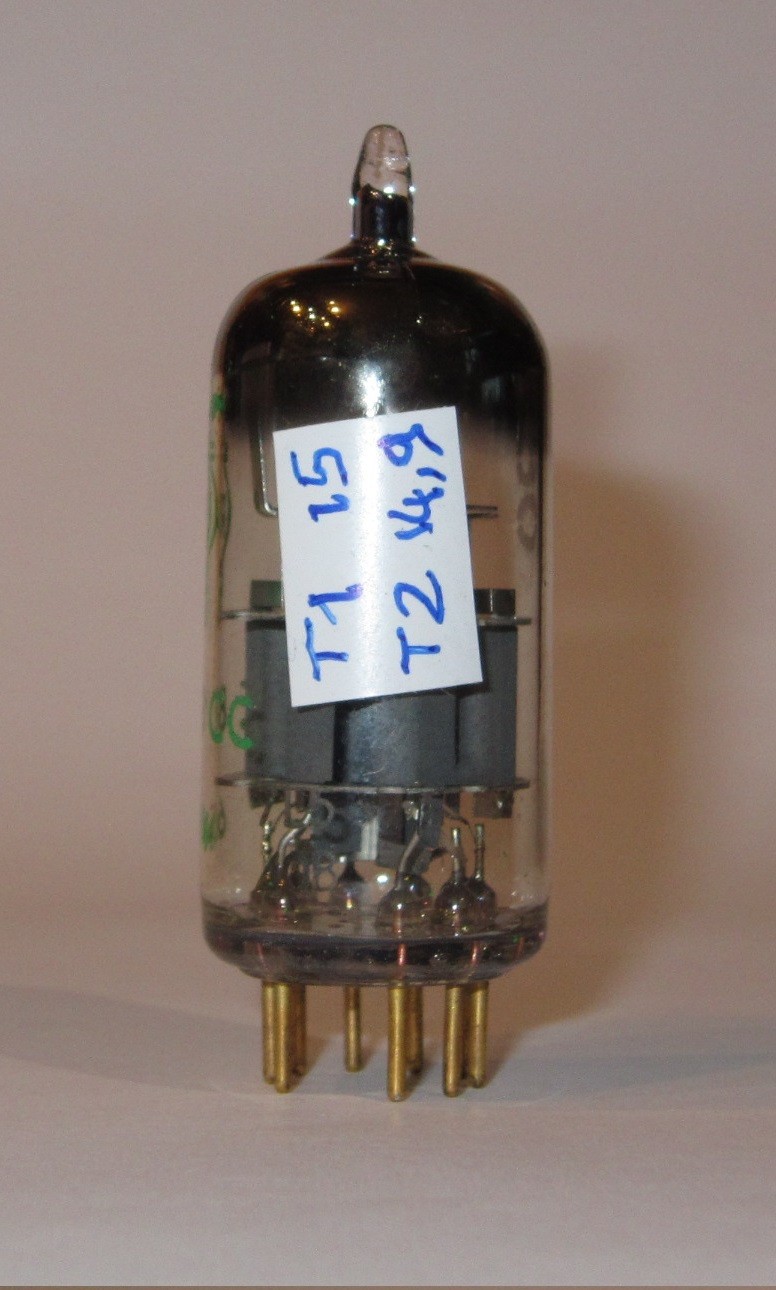 Tube E88CC RT Philips Heerlen D Getter double triode NOS