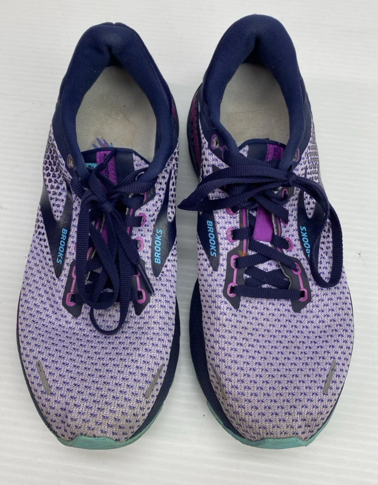Zapatos Brooks Adrenaline GTS 22 para mujer talla 9,5 púrpura azul marino para correr 1203531B570 Foto 2 de 4